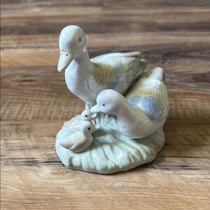 Vintage Porcelain Duck Family